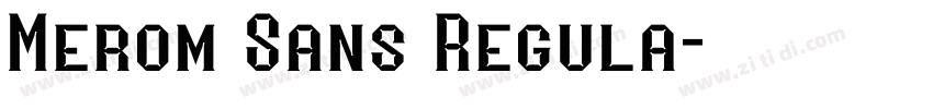 Merom Sans Regula字体转换